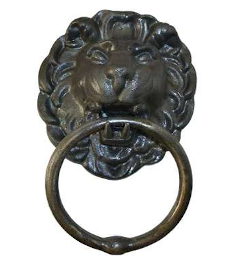 MARTEAU DE PORTE TETE DE LION